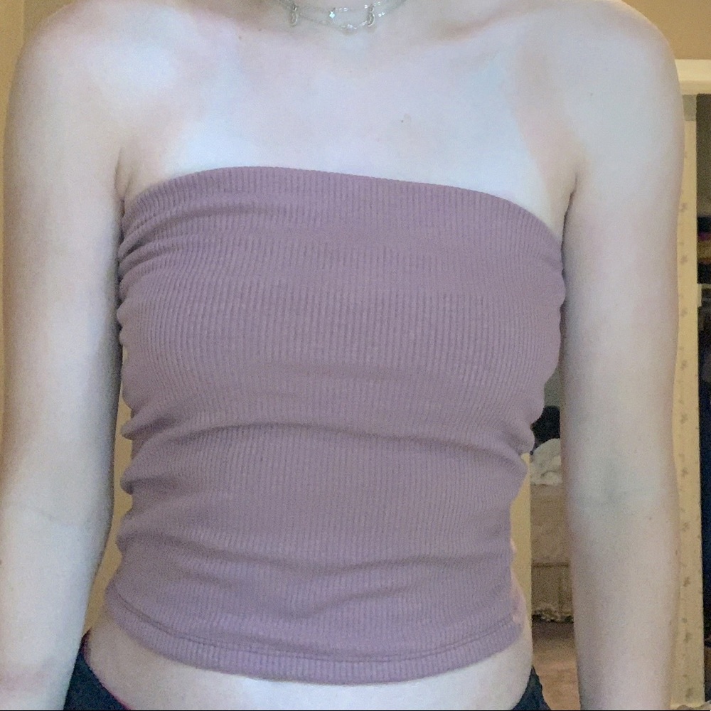 american eagle purple tube top size M